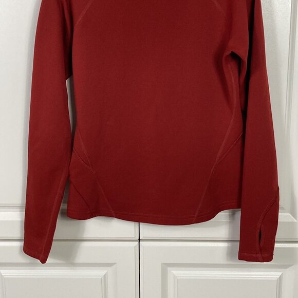 North Face Womens Size S Flight Series Half Zip Sweatshirt Zip Pocket Thumbholes - Picture 10 of 13